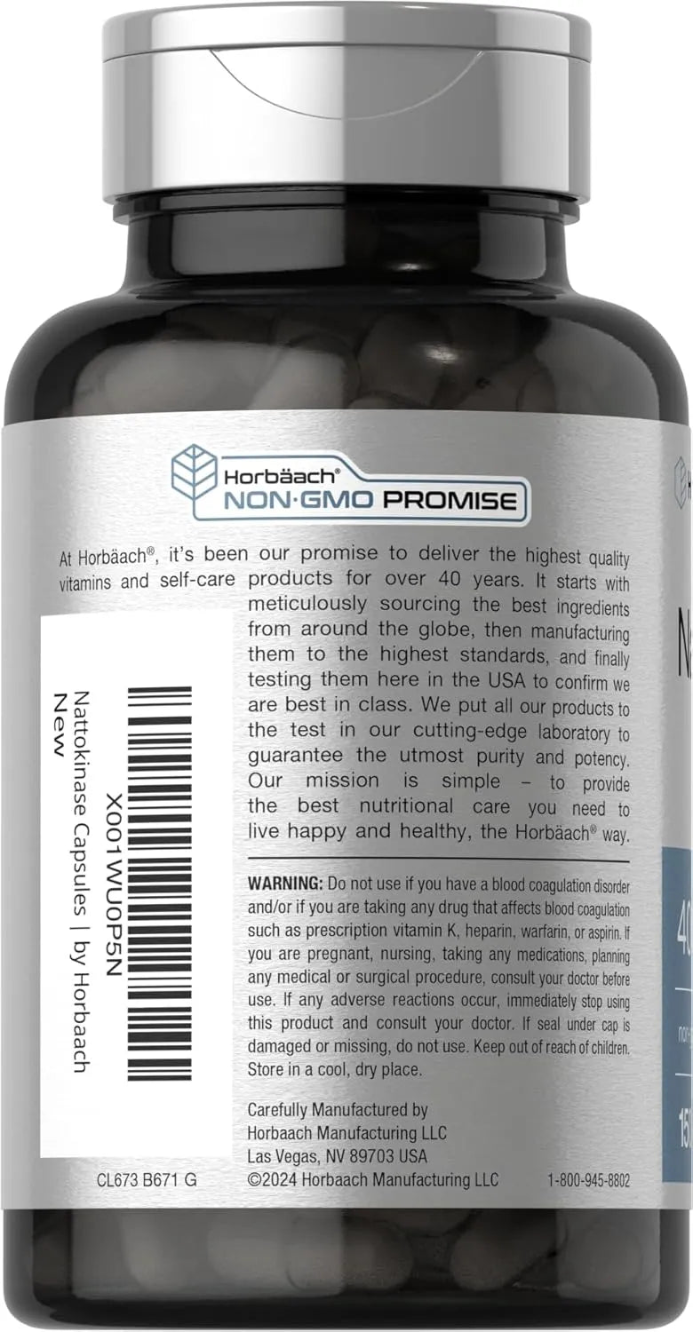 HORBAACH - Horbaach Nattokinase 4000 FU 150 Capsulas - The Red Vitamin MX - Suplementos Alimenticios - {{ shop.shopifyCountryName }}