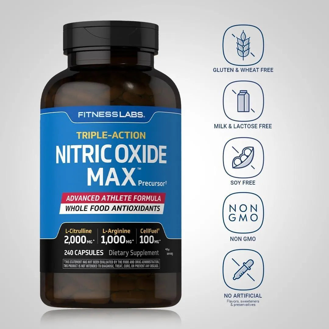 FITNESS LABS - Fitness Labs Nitric Oxide 3000Mg. 240 Capsulas - The Red Vitamin MX - Suplementos Alimenticios - {{ shop.shopifyCountryName }}