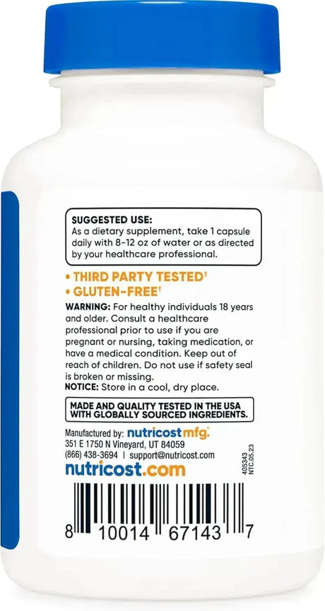 NUTRICOST - Nutricost Grapefruit Seed Extract 2,000Mg. 60 Capsulas - The Red Vitamin MX - Suplementos Alimenticios - {{ shop.shopifyCountryName }}
