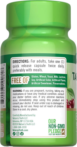 Nature's Truth Tart Cherry Extract 1200Mg. 90 Capsulas