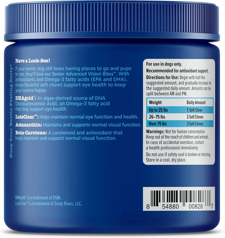 ZESTY PAWS - Zesty Paws Eye Supplement for Dogs 90 Masticables - The Red Vitamin MX - Cuidado De Los Ojos De Los Perros - {{ shop.shopifyCountryName }}