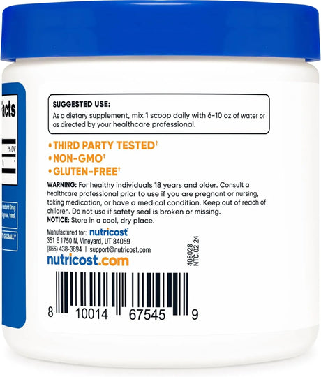 NUTRICOST - Nutricost Acetyl L-Carnitine HCI ALCAR Unflavored 100Gr. - The Red Vitamin MX - Suplementos Alimenticios - {{ shop.shopifyCountryName }}