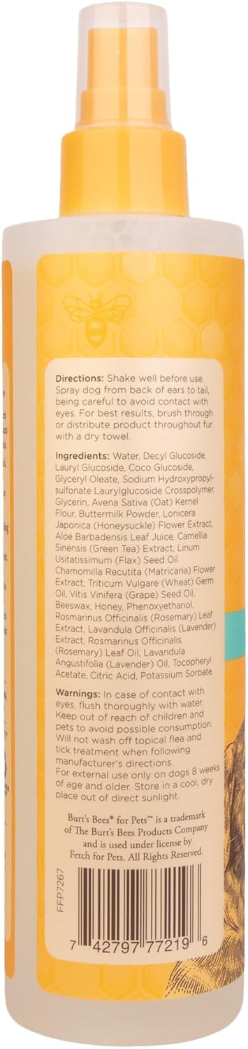 Burt's Bees for Pets Itch Soothing Spray with Honeysuckle 10 Fl.Oz. 2 Pack
