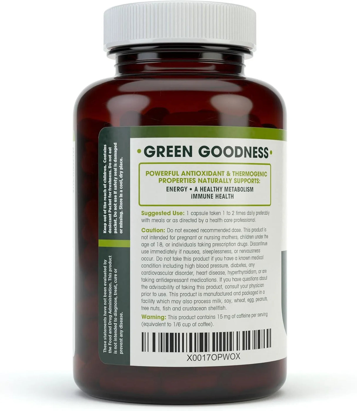 NATURES WELLNESS - Natures Wellness Green Tea Extract 120 Capsulas - The Red Vitamin MX - Suplementos Alimenticios - {{ shop.shopifyCountryName }}