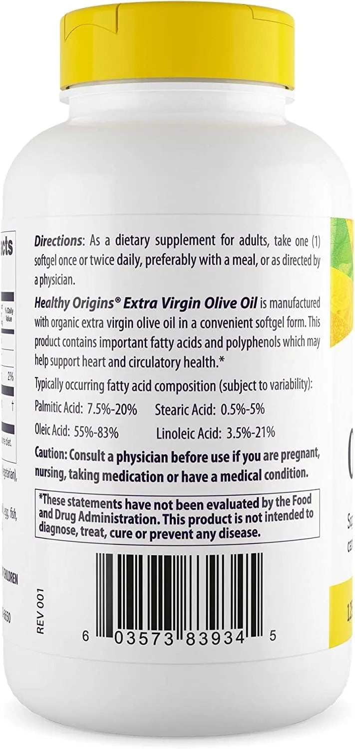 HEALTHY ORIGINS - Healthy Origins Olive Oil 1,250Mg. 120 Capsulas Blandas - The Red Vitamin MX - Suplementos Alimenticios - {{ shop.shopifyCountryName }}