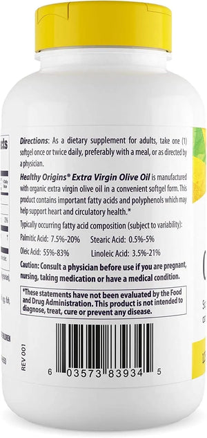 HEALTHY ORIGINS - Healthy Origins Olive Oil 1,250Mg. 120 Capsulas Blandas - The Red Vitamin MX - Suplementos Alimenticios - {{ shop.shopifyCountryName }}
