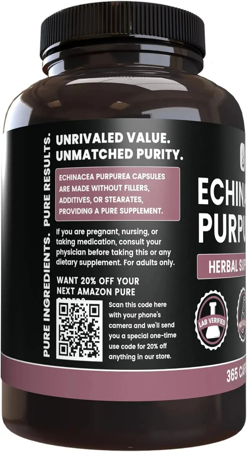 PURE ORIGINAL INGREDIENTS - Pure Original Ingredients Echinacea Purpurea 365 Capsulas - The Red Vitamin MX - Suplementos Alimenticios - {{ shop.shopifyCountryName }}