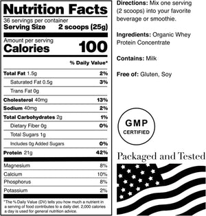 NORCAL ORGANIC - NorCal Organic Classic Whey Protein 100% Grass-Fed Unflavored 907Gr. - The Red Vitamin MX - Suplementos Alimenticios - {{ shop.shopifyCountryName }}