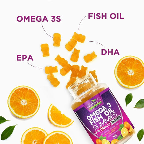 NATURE'S NUTRITION - Nature's Nutrition Omega 3 Fish Oil Gummies 120 Gomitas - The Red Vitamin MX - Suplementos Alimenticios - {{ shop.shopifyCountryName }}