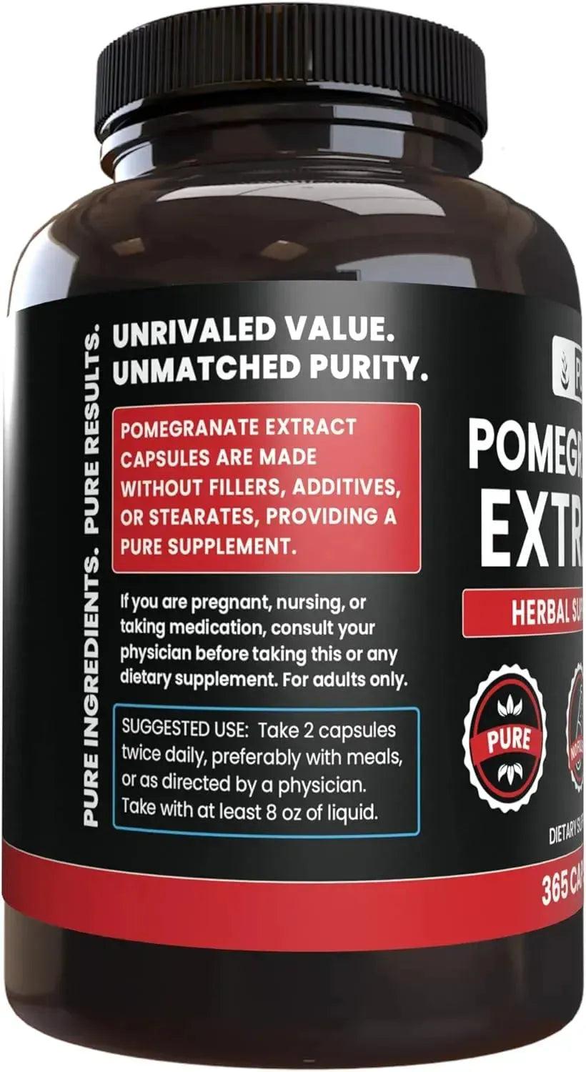 PURE ORIGINAL INGREDIENTS - Pure Original Ingredients Pomegranate Extract 365 Capsulas - The Red Vitamin MX - Suplementos Alimenticios - {{ shop.shopifyCountryName }}