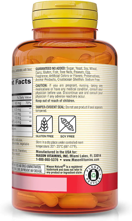 MASON NATURAL - MASON NATURAL Tart Cherry 500Mg. 90 Capsulas - The Red Vitamin MX - Suplementos Alimenticios - {{ shop.shopifyCountryName }}
