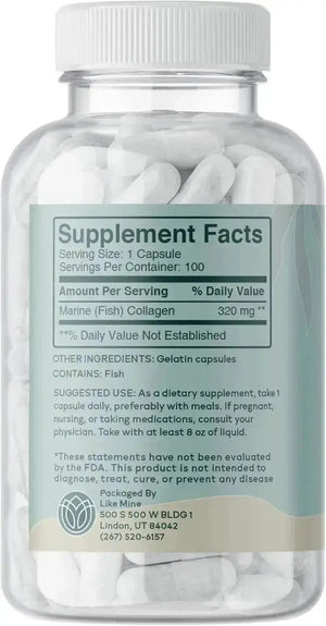LIKE MINE - Like Mine Marine Collagen 100 Capsulas - The Red Vitamin MX - Suplementos Alimenticios - {{ shop.shopifyCountryName }}