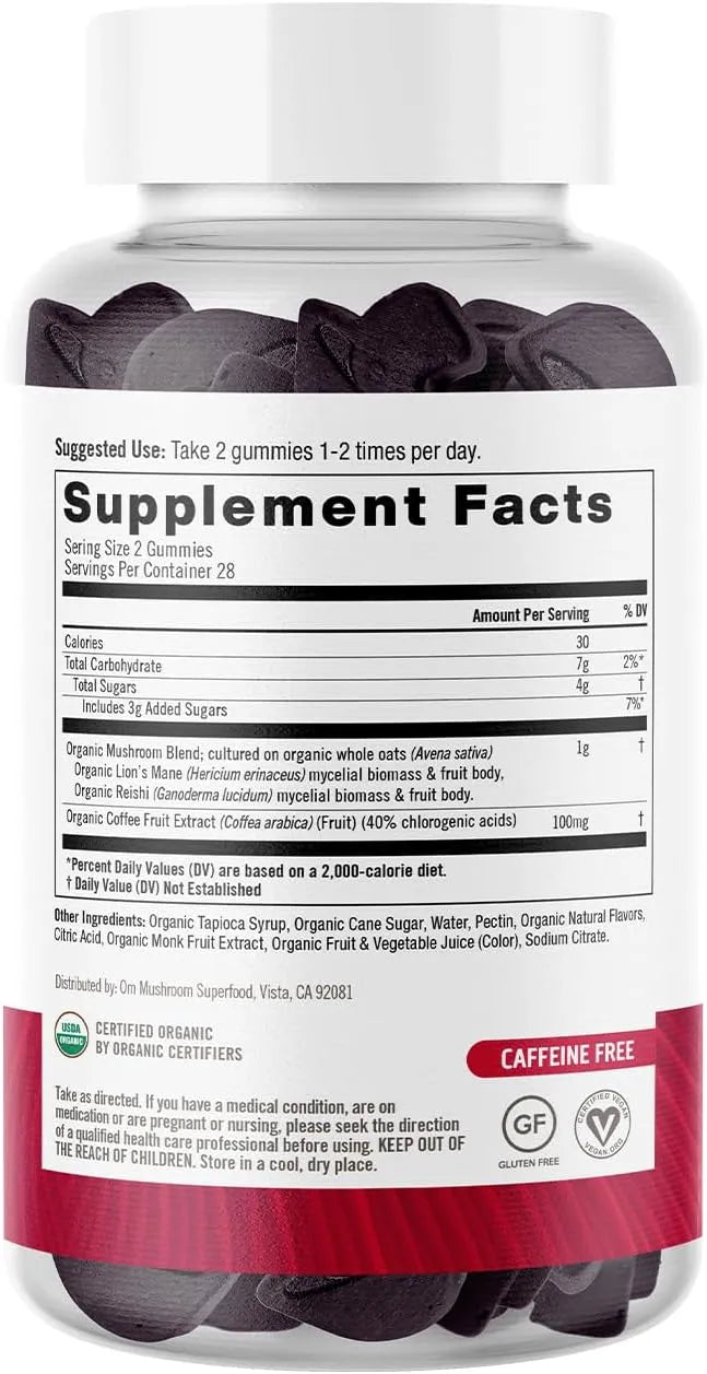 OM - OM Mushroom Superfood Brain Fuel+ Gummies 56 Gomitas - The Red Vitamin MX - Suplementos Alimenticios - {{ shop.shopifyCountryName }}