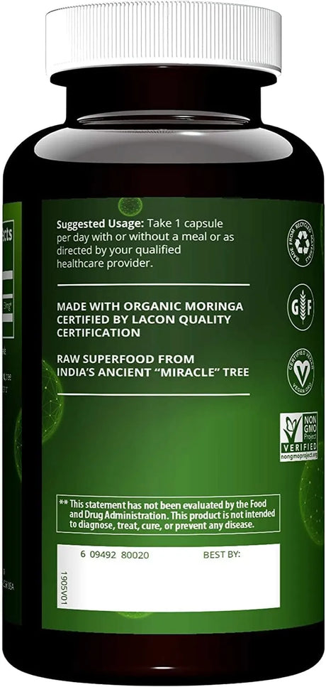 MRM - MRM Nutrition Moringa Leaf 600Mg. 60 Capsulas - The Red Vitamin MX - Suplementos Alimenticios - {{ shop.shopifyCountryName }}