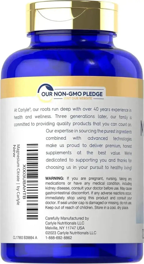 CARLYLE - Carlyle Magnesium Citrate 1800Mg. 120 Tabletas - The Red Vitamin MX - Suplementos Alimenticios - {{ shop.shopifyCountryName }}
