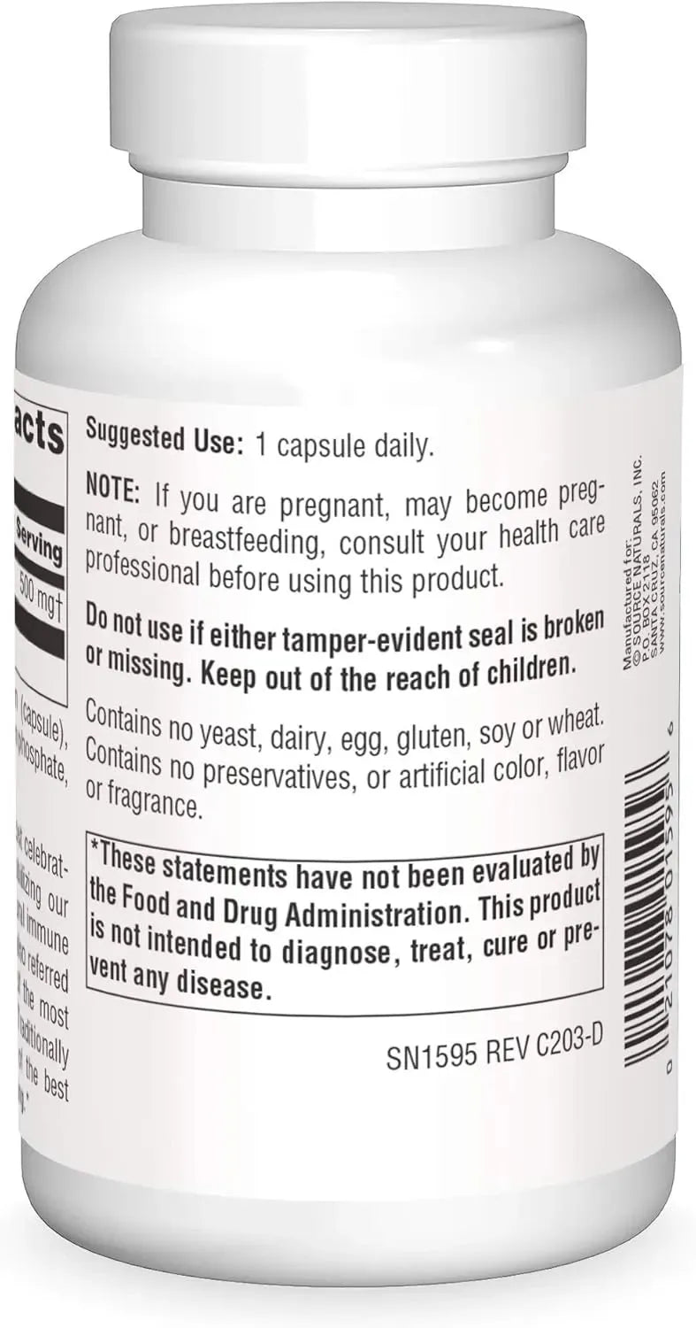 SOURCE NATURALS - Source Naturals Echinacea Root 500Mg. 100 Capsulas - The Red Vitamin MX - Suplementos Alimenticios - {{ shop.shopifyCountryName }}
