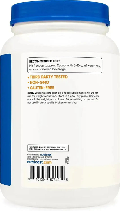 NUTRICOST - Nutricost Grass-Fed Whey Protein Concentrate 24 Servicios Unflavored 907Gr. - The Red Vitamin MX - Suplementos Alimenticios - {{ shop.shopifyCountryName }}