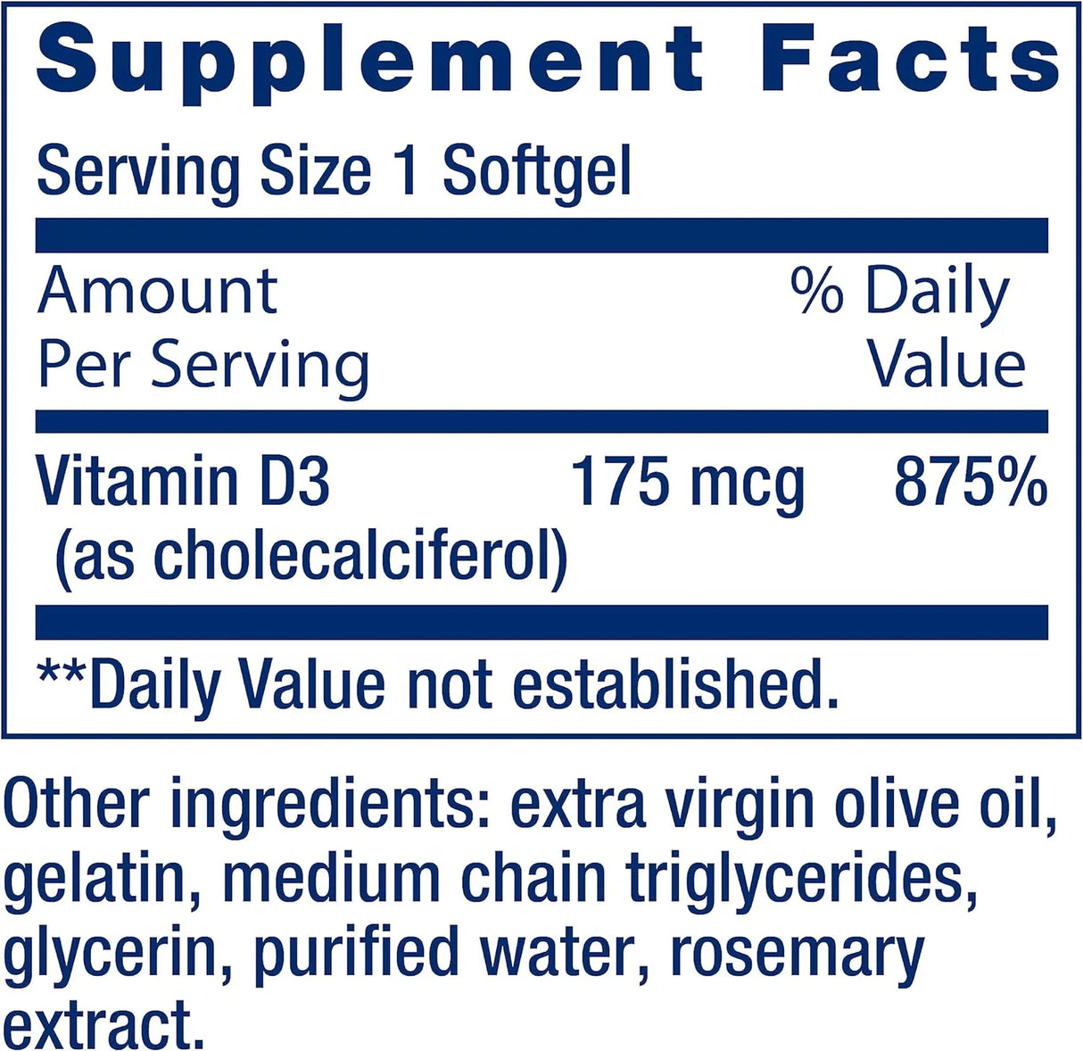 LIFE EXTENSION - Life Extension Vitamin D3 175mcg 7000 IU 60 Capsulas Blandas - The Red Vitamin MX - Suplementos Alimenticios - {{ shop.shopifyCountryName }}