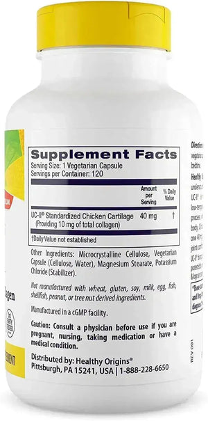 HEALTHY ORIGINS - Healthy Origins UC-II 40Mg. 120 Capsulas - The Red Vitamin MX - Suplementos Alimenticios - {{ shop.shopifyCountryName }}
