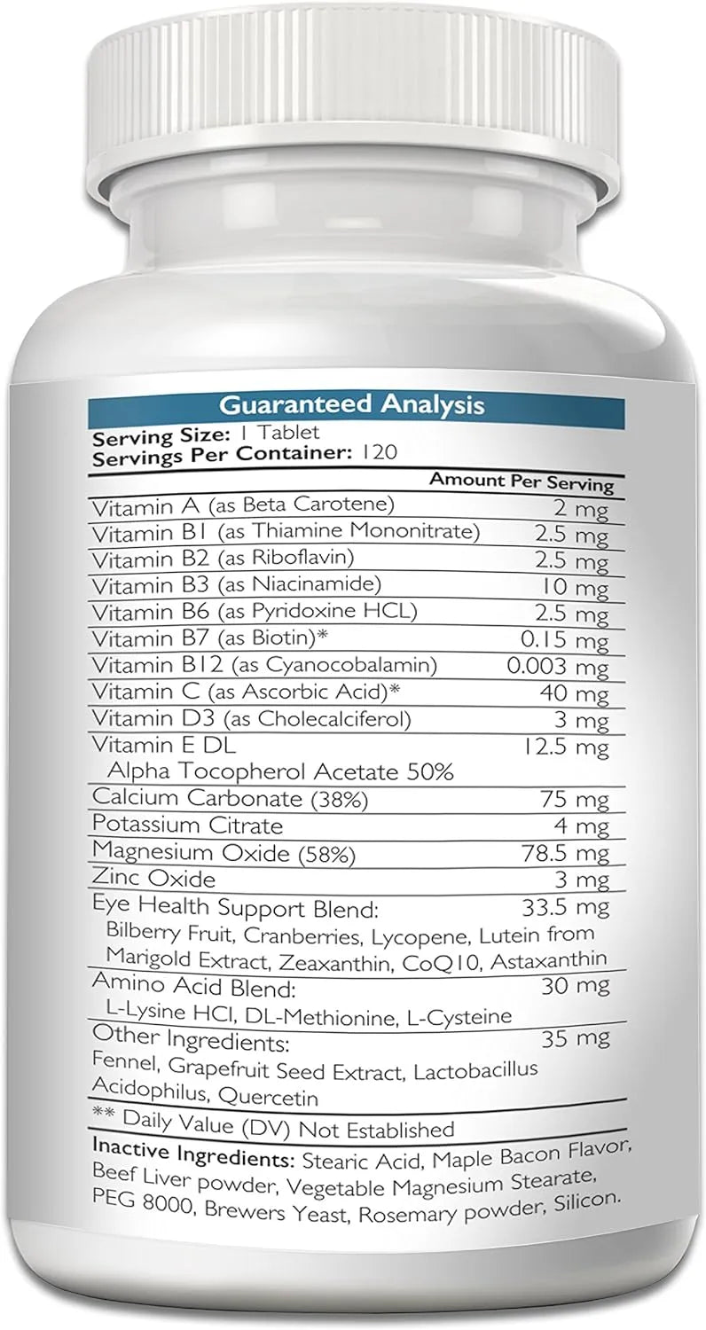 NUTRITION STRENGTH - Nutrition Strength Eye Care for Dogs Daily Vision Supplement 120 Tabletas Masticables - The Red Vitamin MX - Cuidado De Los Ojos De Los Perros - {{ shop.shopifyCountryName }}