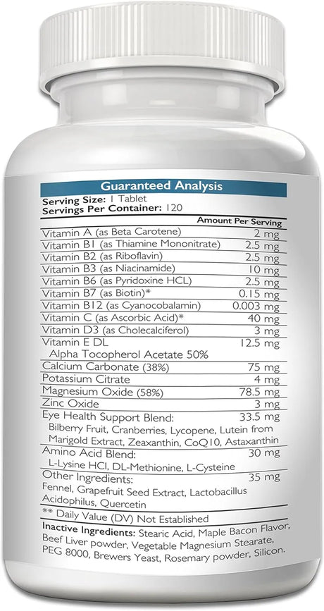 NUTRITION STRENGTH - Nutrition Strength Eye Care for Dogs Daily Vision Supplement 120 Tabletas Masticables - The Red Vitamin MX - Cuidado De Los Ojos De Los Perros - {{ shop.shopifyCountryName }}