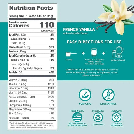 DESIGNER WELLNESS - Designer Wellness Designer Whey Natural Whey Protein Powder French Vanilla 908Gr. - The Red Vitamin MX - Suplementos Alimenticios - {{ shop.shopifyCountryName }}