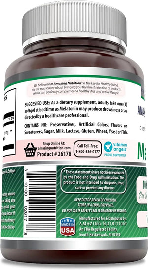 AMAZING FORMULAS - Amazing Formulas Melatonin 10Mg. 120 Capsulas Blandas - The Red Vitamin MX - Suplementos Alimenticios - {{ shop.shopifyCountryName }}