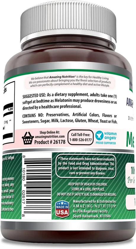 AMAZING FORMULAS - Amazing Formulas Melatonin 10Mg. 120 Capsulas Blandas - The Red Vitamin MX - Suplementos Alimenticios - {{ shop.shopifyCountryName }}