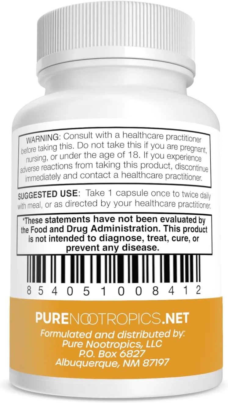 PURE NOOTROPICS - Pure Nootropics Dihydroberberine 100Mg. 90 Capsulas - The Red Vitamin MX - Suplementos Alimenticios - {{ shop.shopifyCountryName }}