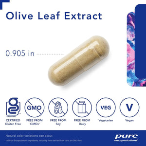 PURE ENCAPSULATIONS - Pure Encapsulations Olive Leaf Extract 60 Capsulas - The Red Vitamin MX - Suplementos Alimenticios - {{ shop.shopifyCountryName }}