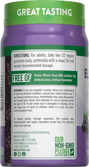 NATURE'S TRUTH - Nature's Truth Black Elderberry Gummies 50 Gomitas - The Red Vitamin MX - Suplementos Alimenticios - {{ shop.shopifyCountryName }}