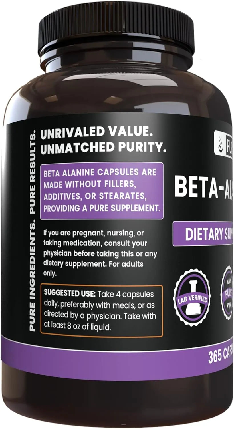 PURE ORIGINAL INGREDIENTS - Pure Original Ingredients Beta Alanine 365 Capsulas - The Red Vitamin MX - Suplementos Alimenticios - {{ shop.shopifyCountryName }}