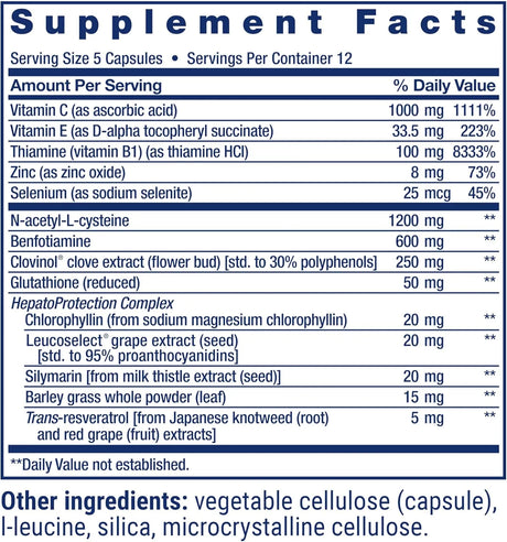 LIFE EXTENSION - Life Extension Anti-Alcohol Complex 60 Capsulas - The Red Vitamin MX - Suplementos Alimenticios - {{ shop.shopifyCountryName }}