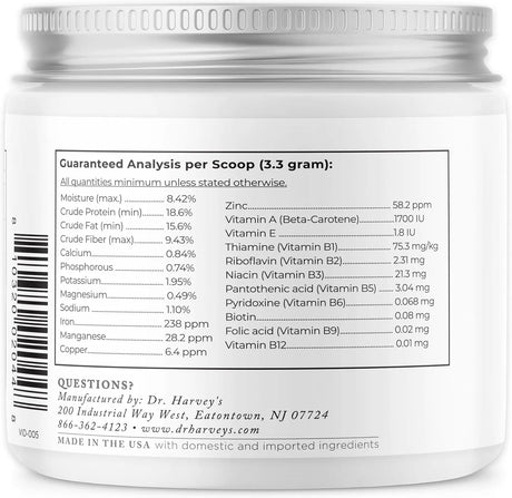 DR. HARVEY'S - Dr. Harvey's Herbal Multi-Vitamin and Mineral Supplement for Dogs 198Gr. - The Red Vitamin MX - Multivitamínicos Para Perros - {{ shop.shopifyCountryName }}