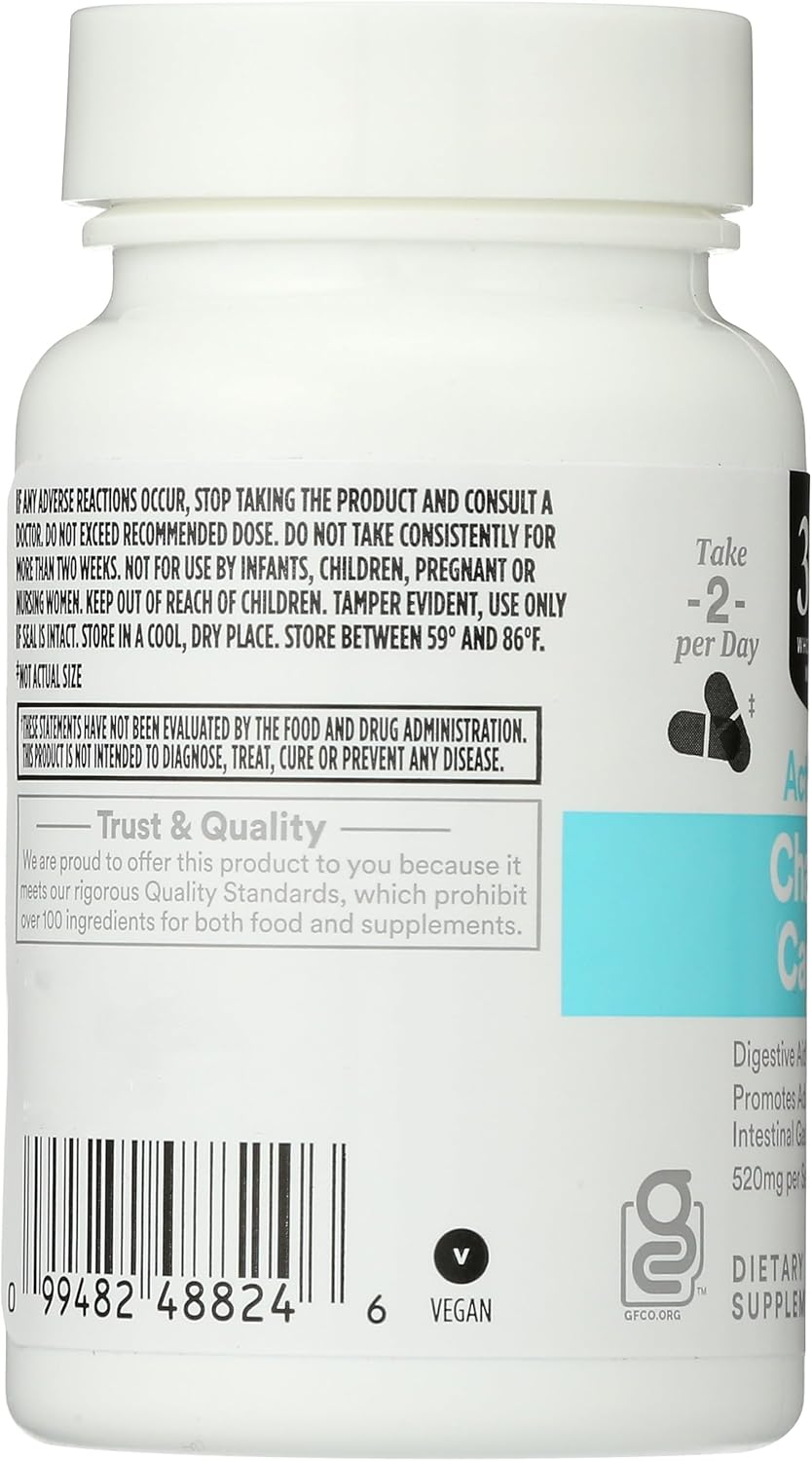 365 by Whole Foods Market Charcoal Activated 40 Capsulas