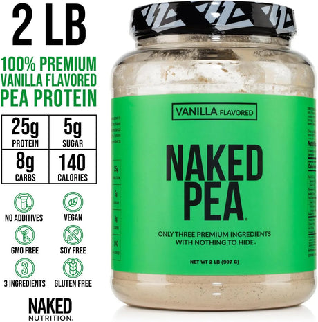 NAKED NUTRITION - Naked Pea Pea Protein Isolate 30 Servicios Vanilla 907Gr. - The Red Vitamin MX - Suplementos Alimenticios - {{ shop.shopifyCountryName }}