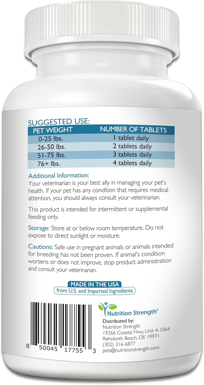 NUTRITION STRENGTH - Nutrition Strength 15-in-1 Mushrooms for Dogs 90 Tabletas - The Red Vitamin MX - Suplementos Herbales Para Perros - {{ shop.shopifyCountryName }}
