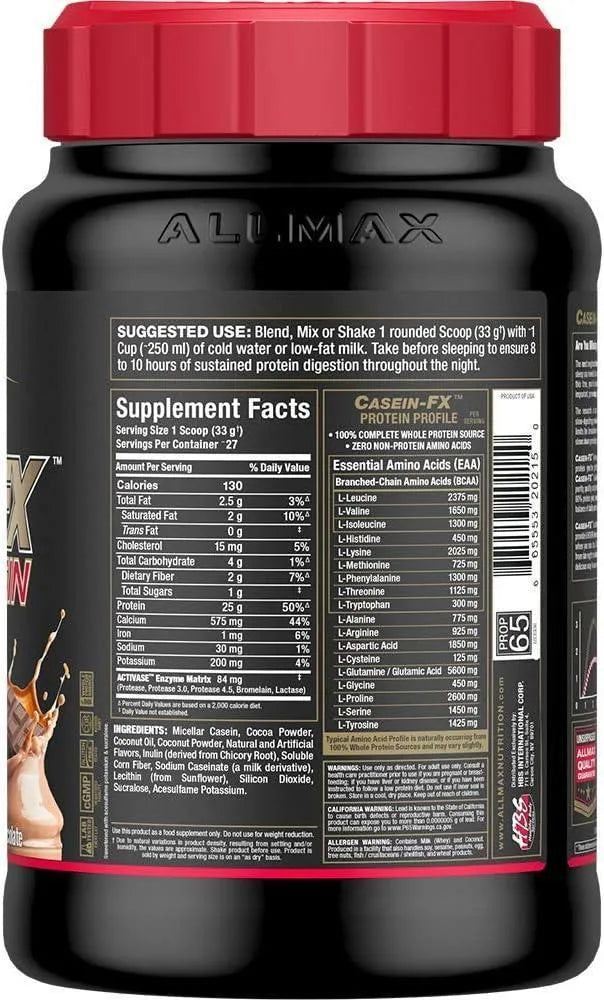 ALLMAX NUTRITION - ALLMAX CASEIN-FX Protein Chocolate 907Gr. - The Red Vitamin MX - Suplementos Alimenticios - {{ shop.shopifyCountryName }}