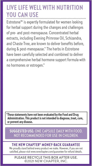 NEW CHAPTER - New Chapter Estrotone Peri-Menopause Supplement 60 Capsulas - The Red Vitamin MX - Suplementos Alimenticios - {{ shop.shopifyCountryName }}