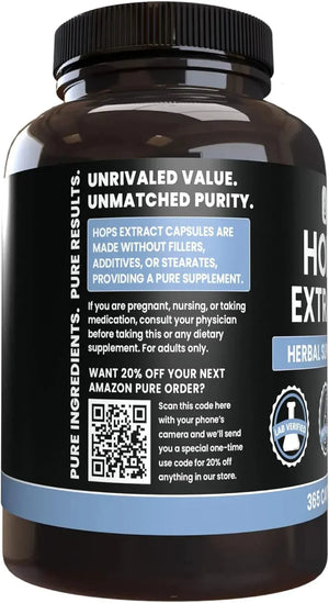 PURE ORIGINAL INGREDIENTS - Pure Original Ingredients Hops Extract 365 Capsulas - The Red Vitamin MX - Suplementos Alimenticios - {{ shop.shopifyCountryName }}