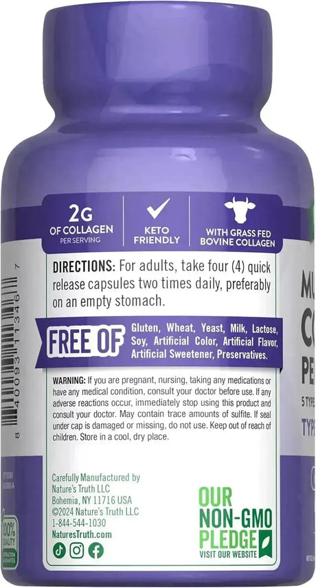 NATURE'S TRUTH - Nature's Truth Multi Collagen Peptides 2000Mg. 90 Capsulas - The Red Vitamin MX - Suplementos Alimenticios - {{ shop.shopifyCountryName }}