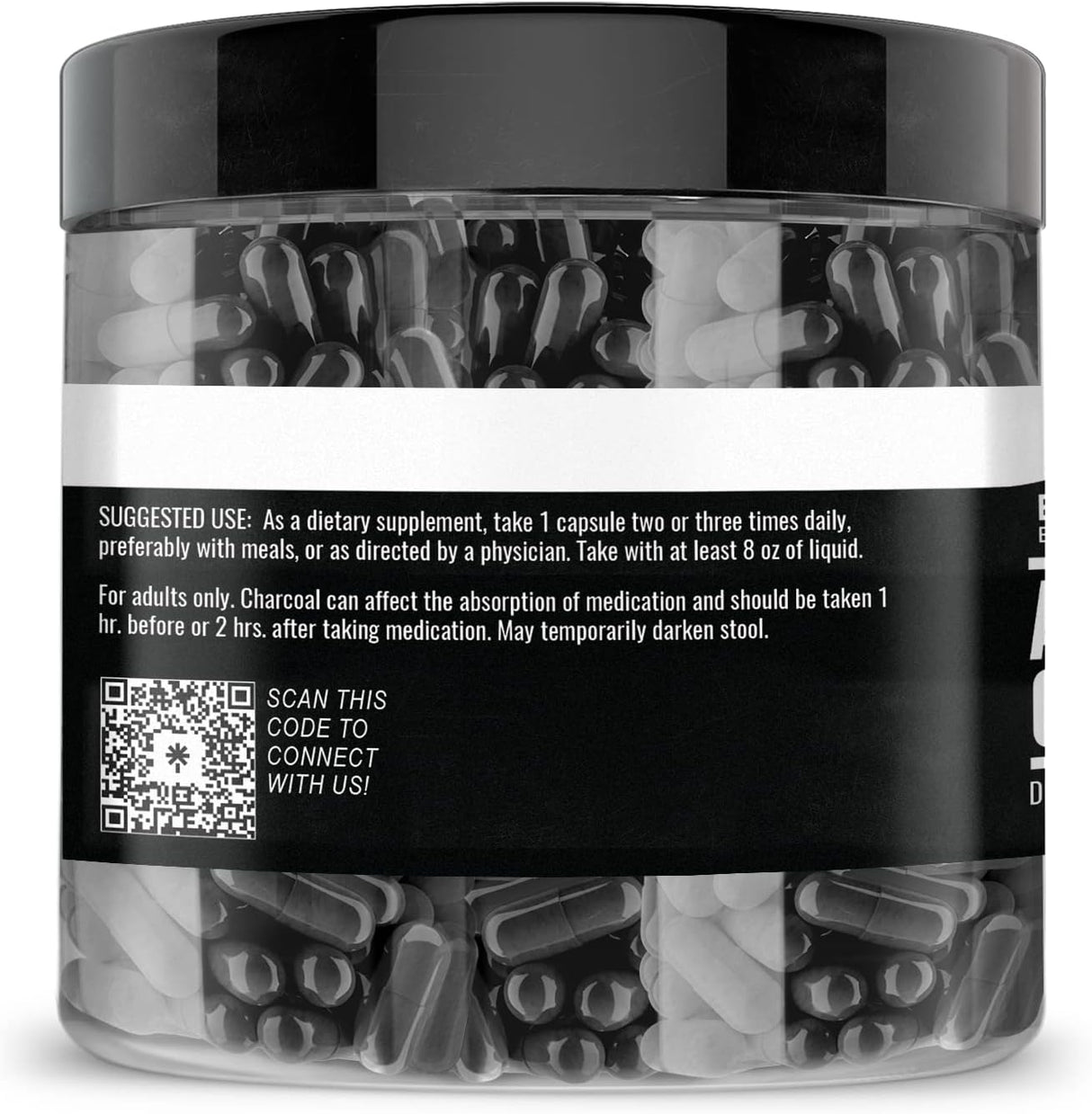 Earthborn Elements Activated Charcoal 200 Capsulas