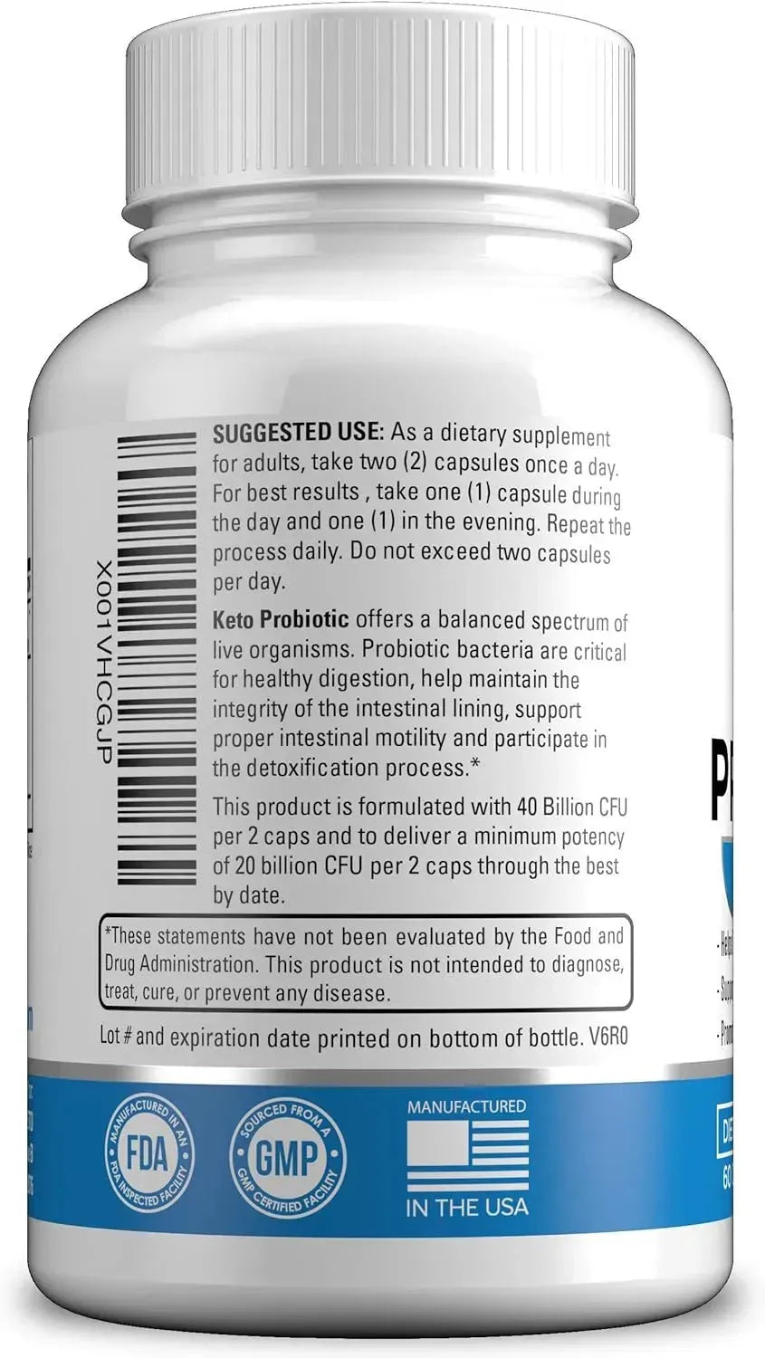 BUILT BY KETO - Built by Keto Probiotics with Prebiotic 60 Capsulas - The Red Vitamin MX - Suplementos Alimenticios - {{ shop.shopifyCountryName }}