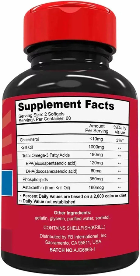EAZGOO - EAZGOO Antarctic Krill Oil 1000Mg. 120 Capsulas Blandas - The Red Vitamin MX - Suplementos Alimenticios - {{ shop.shopifyCountryName }}