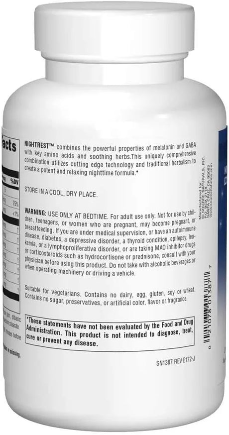 SOURCE NATURALS - Source Naturals Sleep Science NightRest Multi-Nutrient & Herb Complex With Melatonin 200 Tabletas - The Red Vitamin MX - Suplementos Alimenticios - {{ shop.shopifyCountryName }}