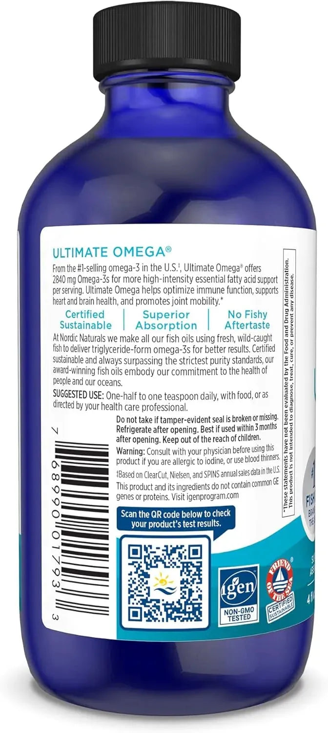 NORDIC NATURALS - Nordic Naturals Ultimate Omega Liquid Lemon Flavor 119Ml. - The Red Vitamin MX - Suplementos Alimenticios - {{ shop.shopifyCountryName }}