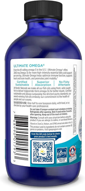 NORDIC NATURALS - Nordic Naturals Ultimate Omega Liquid Lemon Flavor 119Ml. - The Red Vitamin MX - Suplementos Alimenticios - {{ shop.shopifyCountryName }}