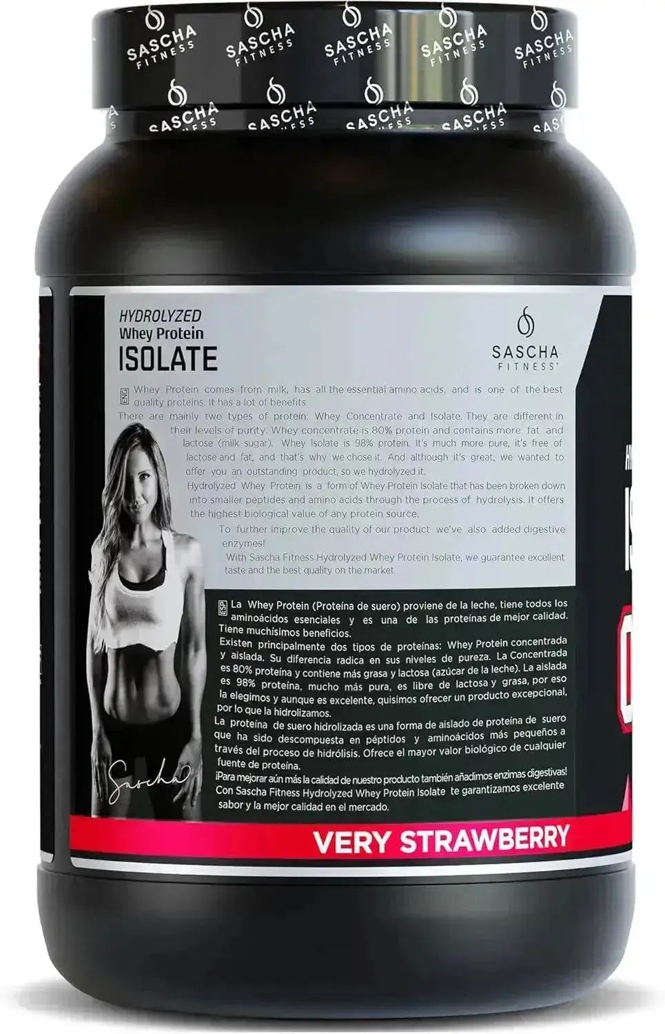 SASCHA FITNESS - SASCHA FITNESS Hydrolyzed Whey Protein Isolate Grass-Fed Strawberry 957Gr. - The Red Vitamin MX - Suplementos Alimenticios - {{ shop.shopifyCountryName }}