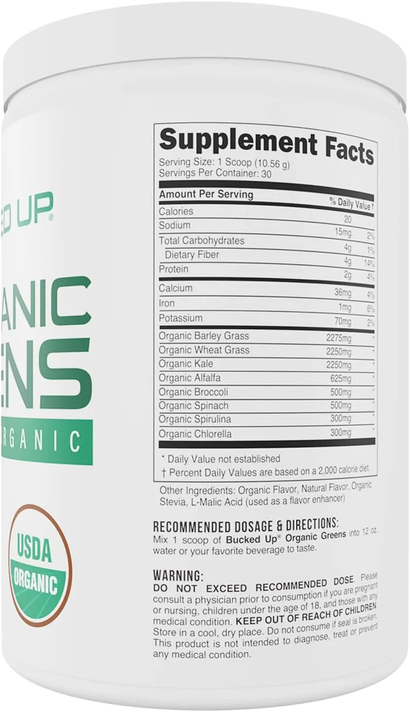 BUCKED UP - Bucked Up Greens Superfood Powder 30 Servicios Mixed Berry 316Gr. - The Red Vitamin MX - Suplementos Alimenticios - {{ shop.shopifyCountryName }}