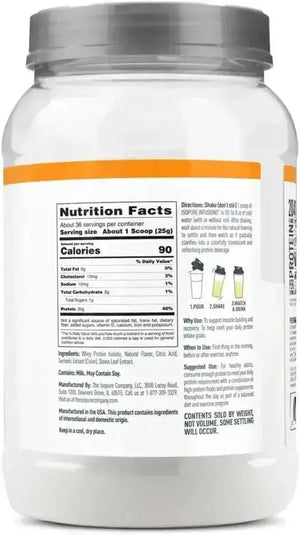 ISOPURE - Isopure Protein Powder Infusions Citrus Lemonade 36 Servicios 900Gr. - The Red Vitamin MX - Suplementos Alimenticios - {{ shop.shopifyCountryName }}